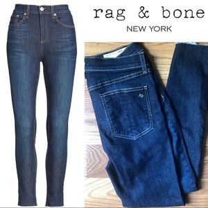 Rag & Bone High Waist Skinny Ankle Jean May Dog